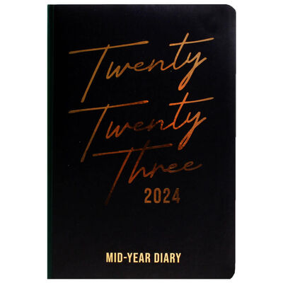 B5 Scribblicious Black 2023-2024 Day a Page Academic Diary image number 1