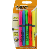 Bic Brite Liner Grip Highlighter Pens Pack of 5