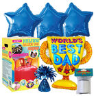 Father's Day World's Best Dad Balloon & Unique Helium Canister Bundle image number 1