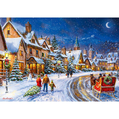 Christmas Village 1000 Piece Jigsaw Puzzle image number 2