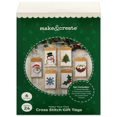Christmas Cross Stitch Your Own Tags Kit image number 1