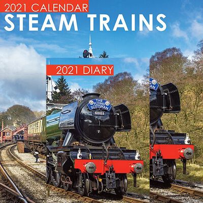 Steam Trains 2021 Calendar and Diary Set image number 1