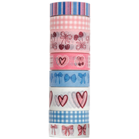 Cherry Love Washi Tape: Pack of 8