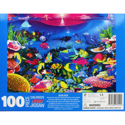 Neon Reef 100 Piece Jigsaw Puzzle image number 4