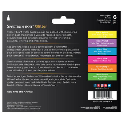 Spectrum Noir Glitter Markers: Neon Lights image number 4
