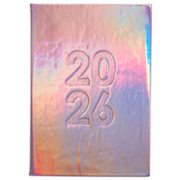 A5 Holographic 2026 Day a Page Casebound Diary