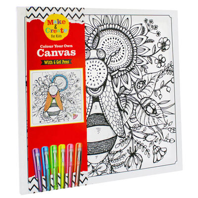 Colour Your Own Canvas with 6 Gel Pens: Bee image number 1