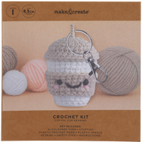 Make Your Own Coffee Cup Keyring Crochet Kit
