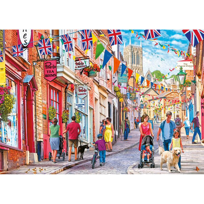 Lincoln's Steep Hill 500 Piece Jigsaw Puzzle image number 2