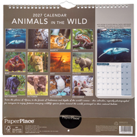 Animals in the Wild Square Calendar 2027