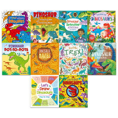 Dinosaur Activities: 10 Book Ziplock Bundle image number 1