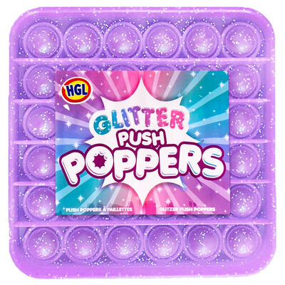 Glitter Push Pop It Fidget Toy: Assorted Violet image number 2