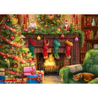 Christmas Fireplace 500 Piece Jigsaw Puzzle image number 2