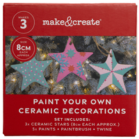 Paint Your Own Ceramic Decorations: Pack of 3
