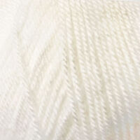 Prima DK Acrylic Wool: Pure White Yarn 100g