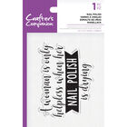 Crafters Companion Clear Acrylic Stamp - Nail Polish image number 1