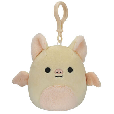 Squishmallows Clip On Plush: Meghan the Fruit Bat White Peach image number 1
