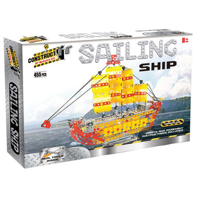 Metal Ship Model Kit: 455 Pieces image number 1