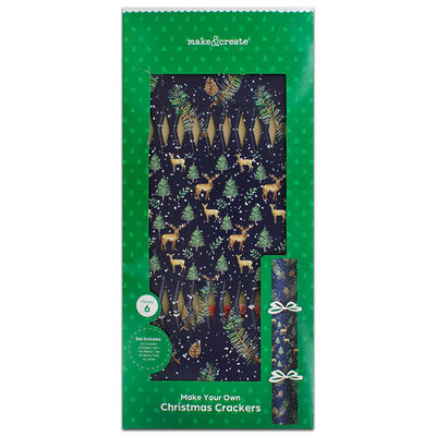 Make Your Own Christmas Crackers Set: Navy Deer image number 1