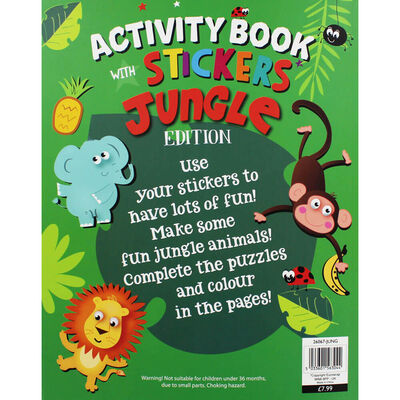 Jungle Activity Book with Stickers image number 3