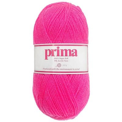 Prima DK Acrylic Wool: Prima Pink Yarn 100g image number 1