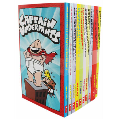 Captain Underpants 10 Book Box Set image number 1