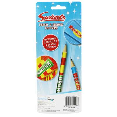 Swizzels Pencil and Eraser Toppers - 2 Pack image number 4