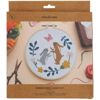 Spring Bunny Embroidery Hoop Kit