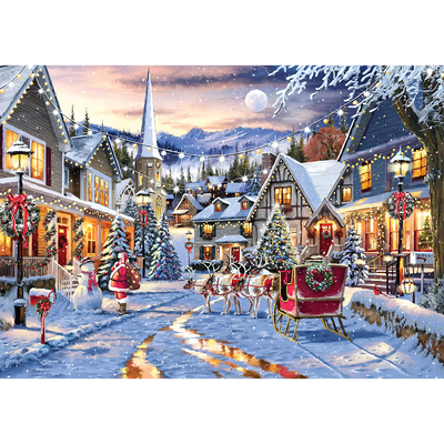 Christmas Village 1000 Piece Jigsaw Puzzle image number 2
