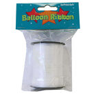 White Balloon Ribbon 25m x 5mm image number 1