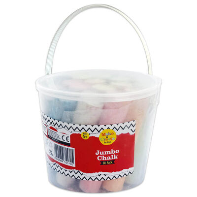 Jumbo Coloured Chalks: Pack of 20 image number 1