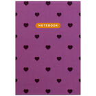 A5 Flexi Purple Hearts Notebook image number 1