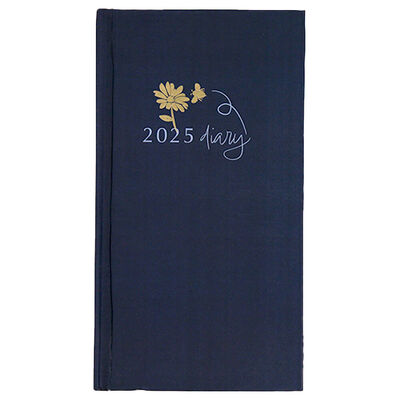 Navy Bee 2025 Week to View Slim Diary image number 1
