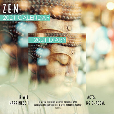 Zen Wisdom 2021 Calendar and Diary Set image number 1