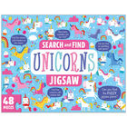 Search and Find Unicorn 48 Piece Jigsaw Puzzle image number 1