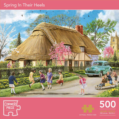 Spring In Their Heels 500 Piece Jigsaw Puzzle image number 1