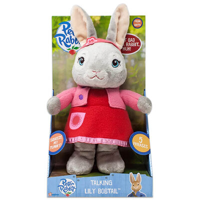 Peter Rabbit Talking Lily Bobtail Plush Toy From 16 00 Gbp The Works
