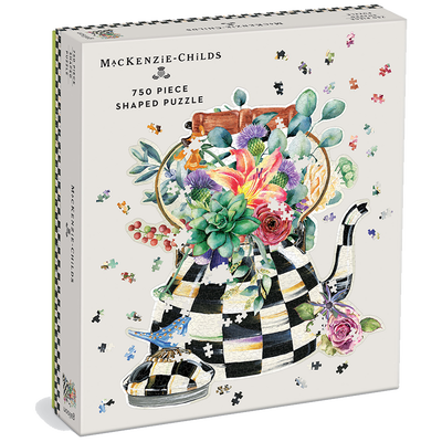 Mackenzie-Childs Courtly Check Teapot 750 Piece Jigsaw Puzzle image number 1