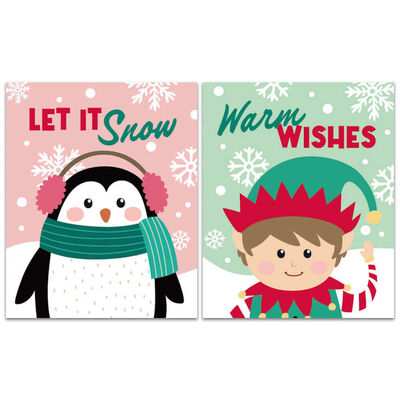Christmas Kids School Pack Greeting Cards: Pack of 32 image number 3