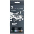 Crawford & Black Metallic Colouring Pencils: Pack of 12 image number 1