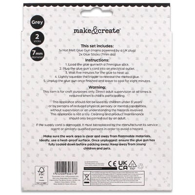 Mini Hot Melt Glue Gun: Grey image number 3