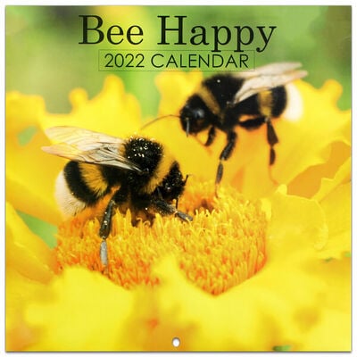 Bee Happy 2022 Square Calendar image number 1