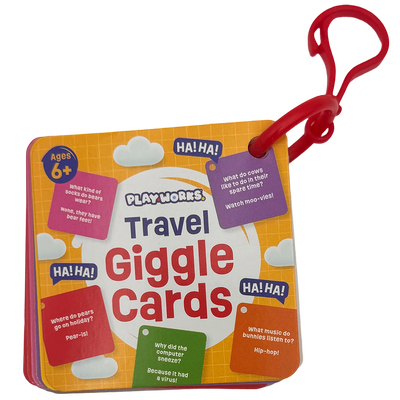 PlayWorks Travel Giggle Cards Keyring Game image number 1