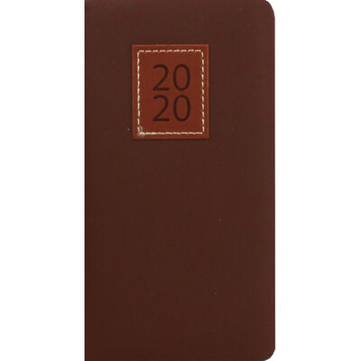 Tan Executive 2020 Slim Pocket Week to View Diary image number 1