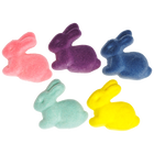 Neon Faux Fur Easter Bunny Decorations: Pack of 5 image number 1