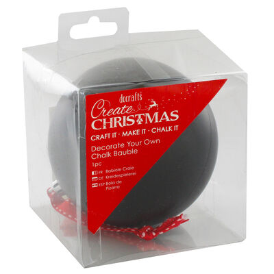 Decorate Your Own Chalk Bauble image number 1