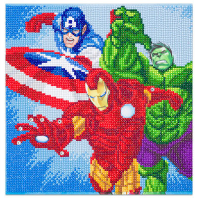 Marvel Avengers Superheroes Crystal Art Canvas Kit image number 2