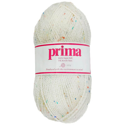 Prima DK Acrylic Wool: Multi-Coloured Speckled Yarn 100g image number 1