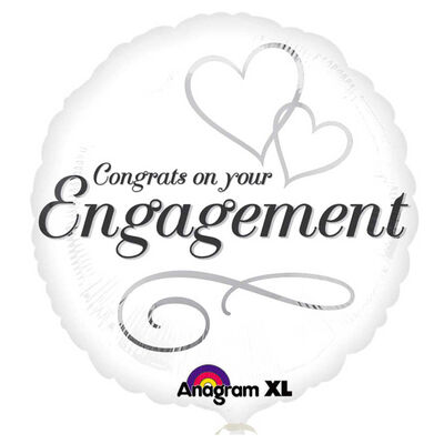 18 Inch Engagement Foil Helium Balloon image number 1