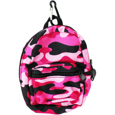 Pink Camouflage Mini Backpack image number 1